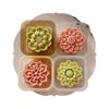 Ten-petal Lotus Seed Moon Cake Mold 75g 3D Hand-pressed Plastic Mooncake Mold Chinese Dessert Cake Baking Tool for Festival