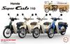 Fujimi Model NEXT Serie Honda Super Cub 110 Street 1/12 Nr.1 EX-7 (Erntebeige) 12NX-1 EX-7