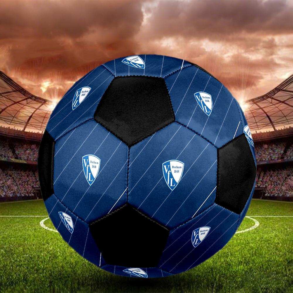 SIZE 5 VfL Bochum Soccer Ball Colorful All Ages Machine Stitched PVC Competition Ready Durable High-Bounce