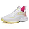 New Anta Light Horseman 3 Cushioning Anti Slip And Wear Resistant Low Top Basketball Shoes White Yellow Red 112221608-1