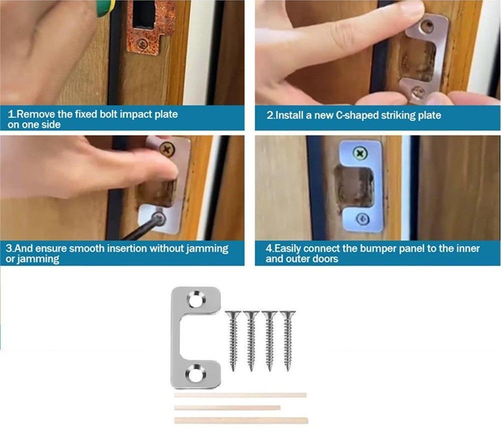 Exterior Door Exterior Door Lock Plate Adjustable Door Plate Easy Installation High-quality Materials Reliable Durability