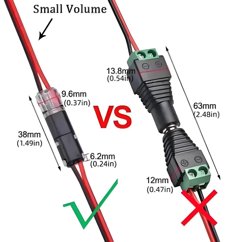 30PCS Universal Auto Quick Wire Connector 2 Pin Type Electric Cable Plug Waterproof Solderless Multifunction Connector Car Accessories