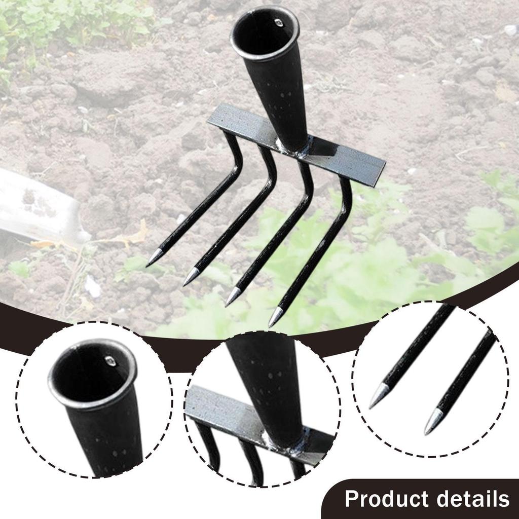 Garden Rake Head Bow Rake Hand Weeder Gardening Tool for Yard Backyard Lawn