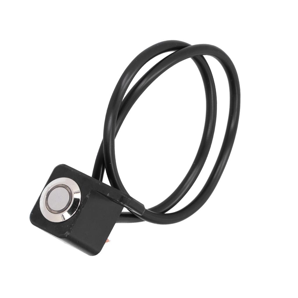 Waterproof Handlebar Switch Headlight Fog Lamp ON OFF Button 0.4in Mount with Red Light Reset Lock