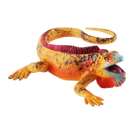Reptile Statue Model Simulated Cute Lizard Chameleon Bearded Dragon Solid Model
