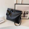 PU Office Document Tote Bag Solid Color File Bag Fashionable Computer Bag  Office Worker