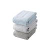 Carari Face Towel 30 X 80cm Absorbent Microfiber Set of 3 Ocean Blue (Blue/Light Gray/Greige) Quickly Absorbs Water Between the Fibers Quick Drying