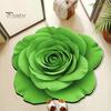 Diatomaceous Earth Floor Mat Irregular Shape Quick-Drying Floral Doormat Anti-Slip Safety Non-slip Backing Easy Maintenance Soft Cozy Rug Bathroom