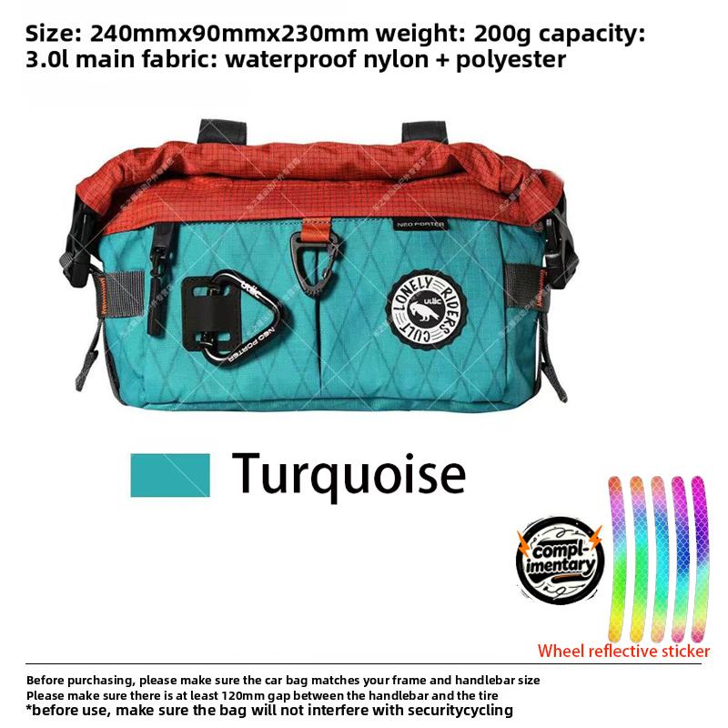 ULAC Multifunctional Bicycle Charter Bag Portable Large Capacity Mountain Bike Riding Leisure Bag Cycling Handlebar Bag