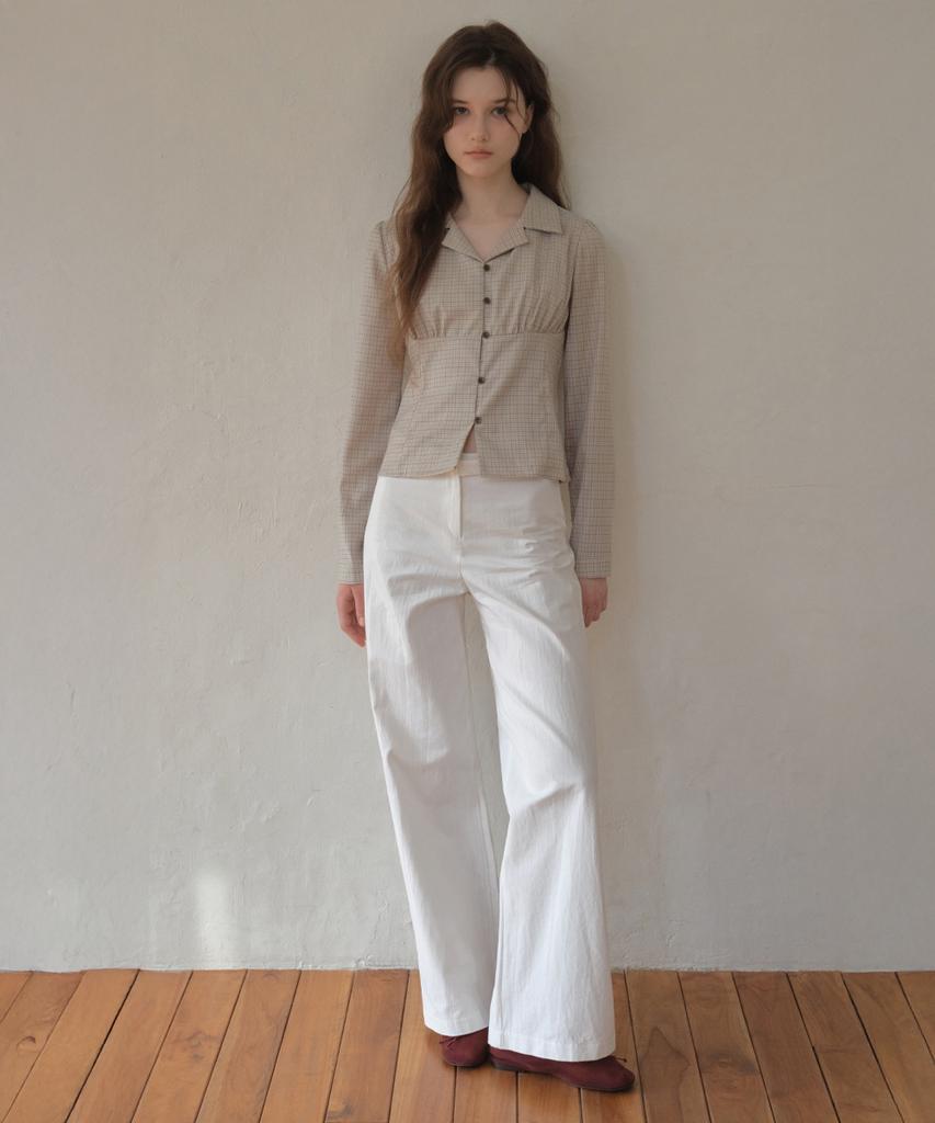 Aueonoseuteljia Bizo Buckle Cotton Pants_Ivory(O26Pt01)
