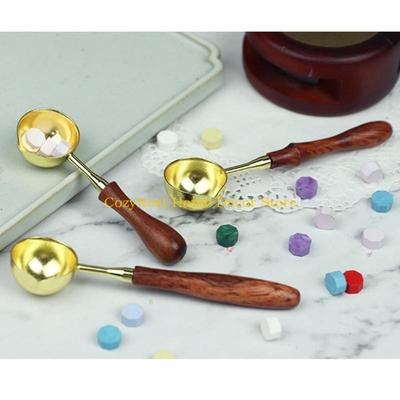 92MF 3 Pcs/Set Wax Sealing Melting Spoon Wax Seal Spoon Sealing Stamp Melting Spoon for Wax Seal Stamp Envelope
