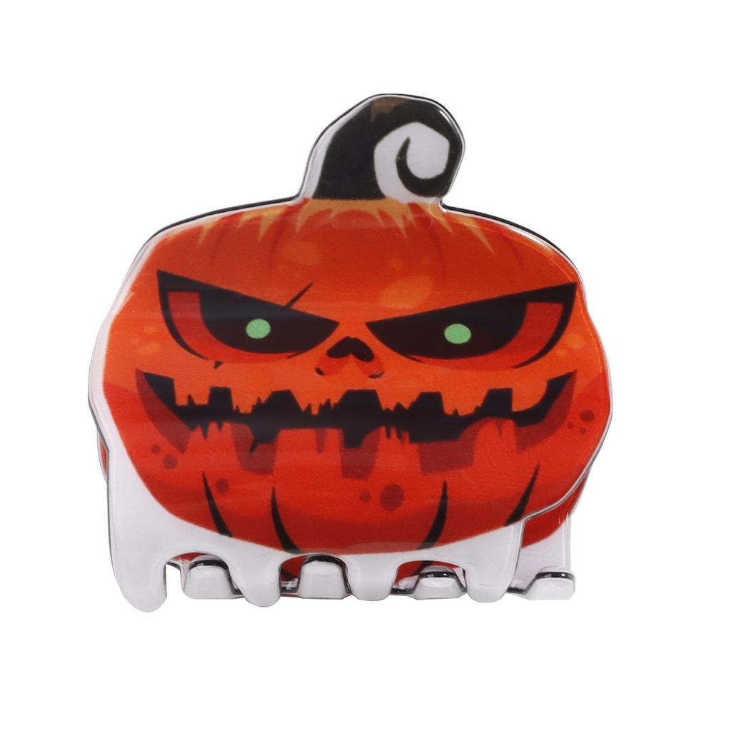 Bamboo Yao Halloween Pumpkin Bat Hair Claw Clip – Women's Autumn & Winter Jewelry
