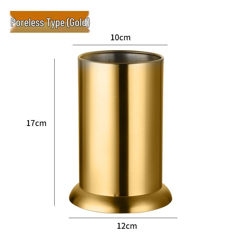 Durable Stainless Steel Chopstick Holder with Drainage Holes - Moisture-Proof and Anti-Fall, Ideal for Restaurants and Customizable with Logo.