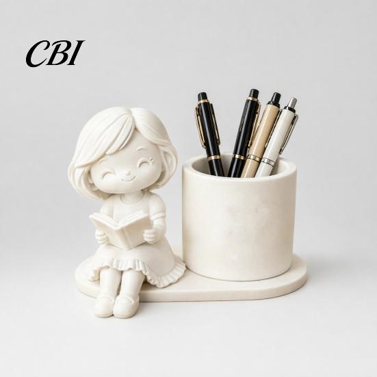 Colorful Pen Cup 3D Printed Holder, Creative Desktop Organizer for Pencils Gel Pens Storage Container Makeup Brushes, Office And Study Use Non-toxic