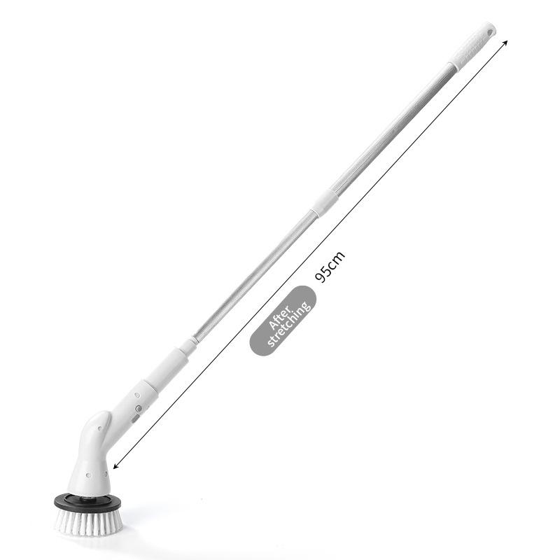 Handheld Electric Telescopic Cleaning Brush for Bathroom & Toilet