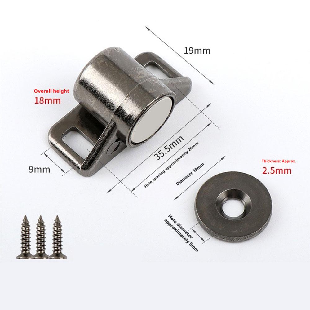 Magnet Skapdør fanger Ultratynt skap lukker dørstopper Hjemmemøbler Maskinvaretilbehør