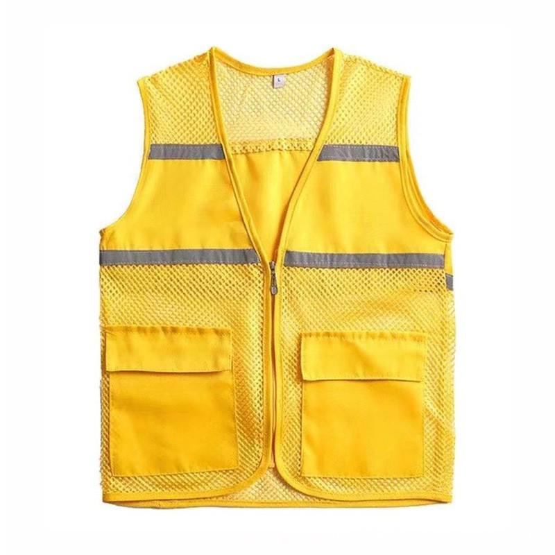 Reflexní síťovaná dětská vesta s logem pro letní dobrovolnické a rybářské aktivity