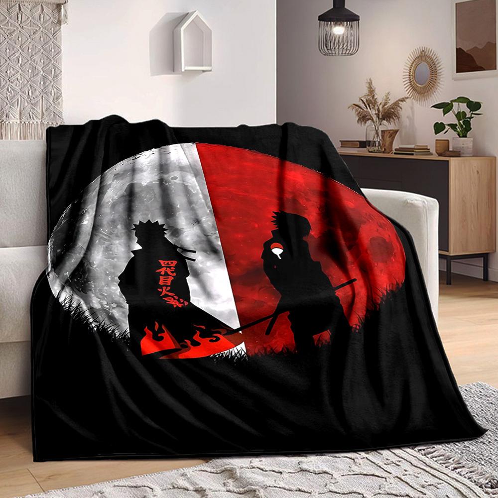 1pc Moonlight Silhouette Flannel Throw Blanket HD Printed Lightweight Soft Warm All Season Blanket for Sofa, Bed, Travel, Camping Machine Washable