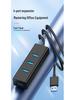 USB 4-Port Hub Extender with Long Cable for Laptop/Desktop