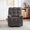 Electric Relax Chair with Stand-Up Assist, Massage and Heat Function, Adjustable Backrest and Footrest As Well As Side Storage Pockets. Gray