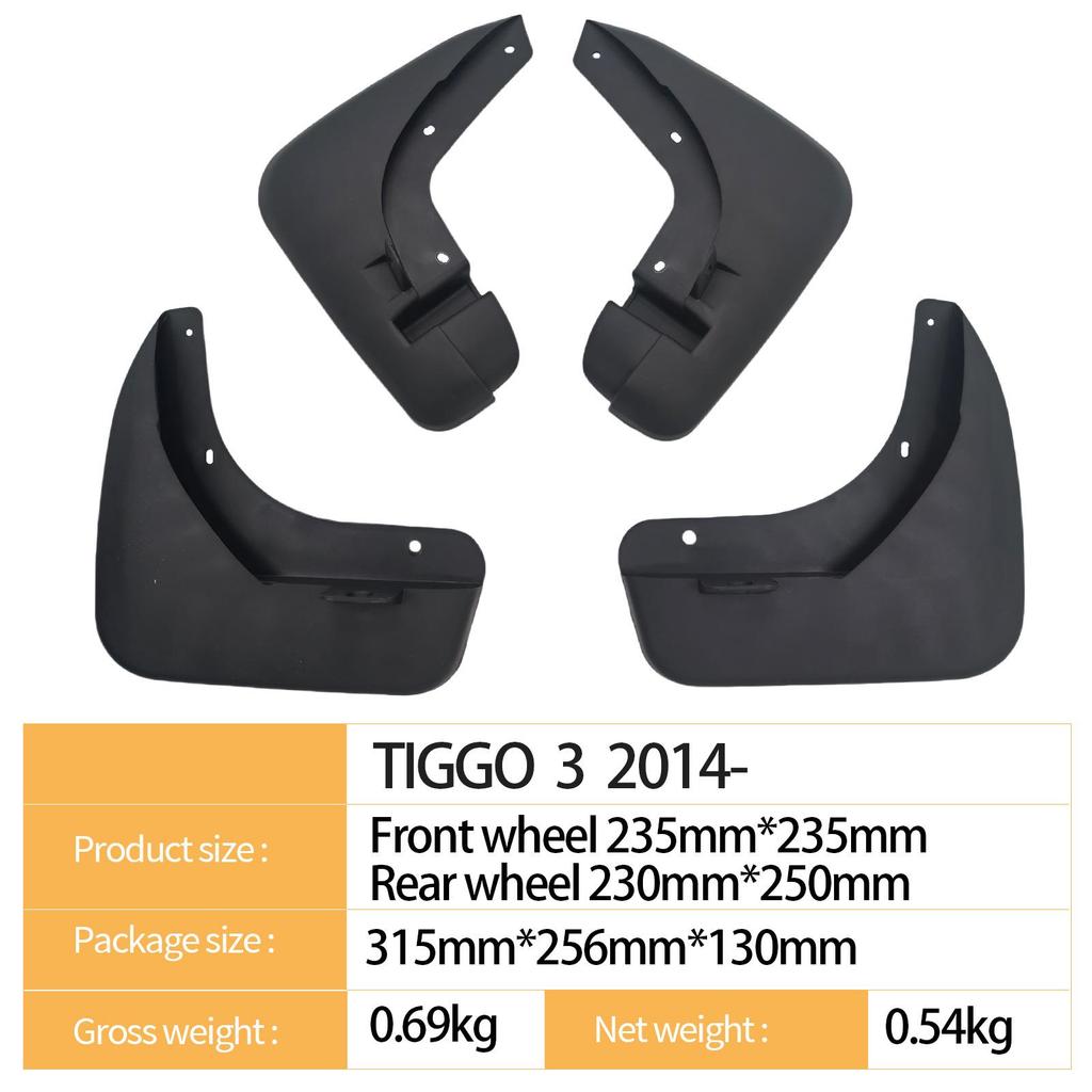 Chery Tiggo 3 2014- Kfz-Reifen-Schutzblech