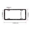 Carbon Fiber License Plate Frame Car License Plate Frame for Front & Rear 4 Hole License Plate Cover
