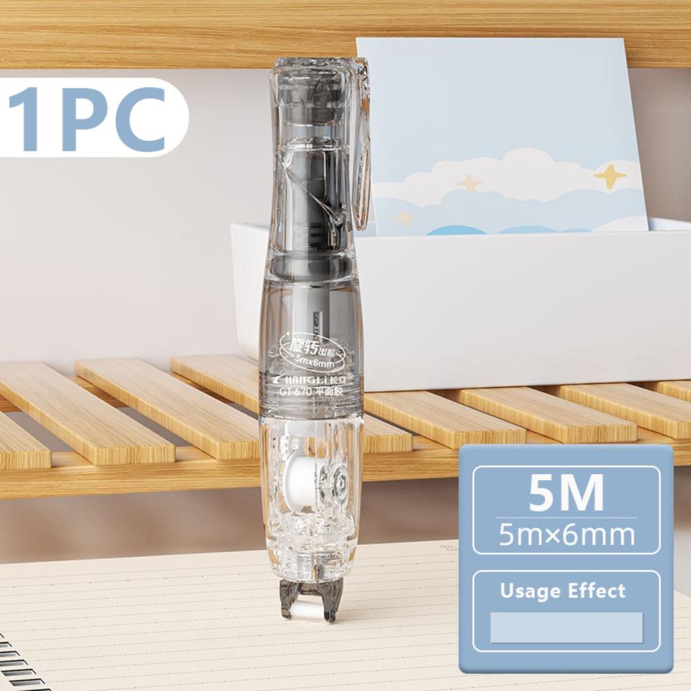 Pen Shape Glue Tape Rotary Type Dispensing Adhesive New Double-sided Adhesive Tape  School Office