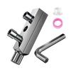 Broken Screw Extractor with Wrench Heavy Duty Metal Stripping Screws Remover Universal 1/2 3/4-Inch Faucet Angle Valve Wire Removal Tool
