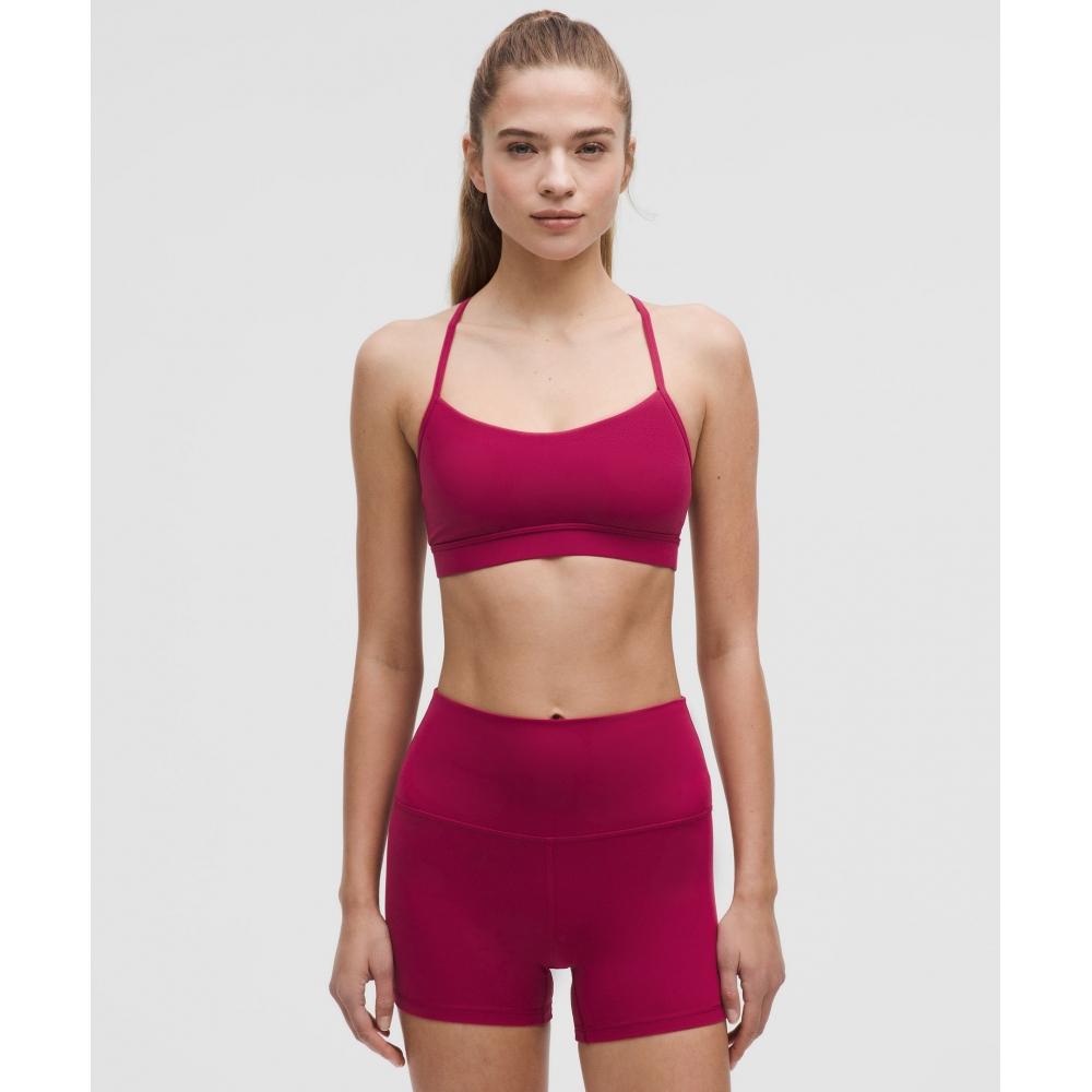 

Lululemon Flow Y BrA Nulu Light Support A C Cups mAgentA Smoke 8