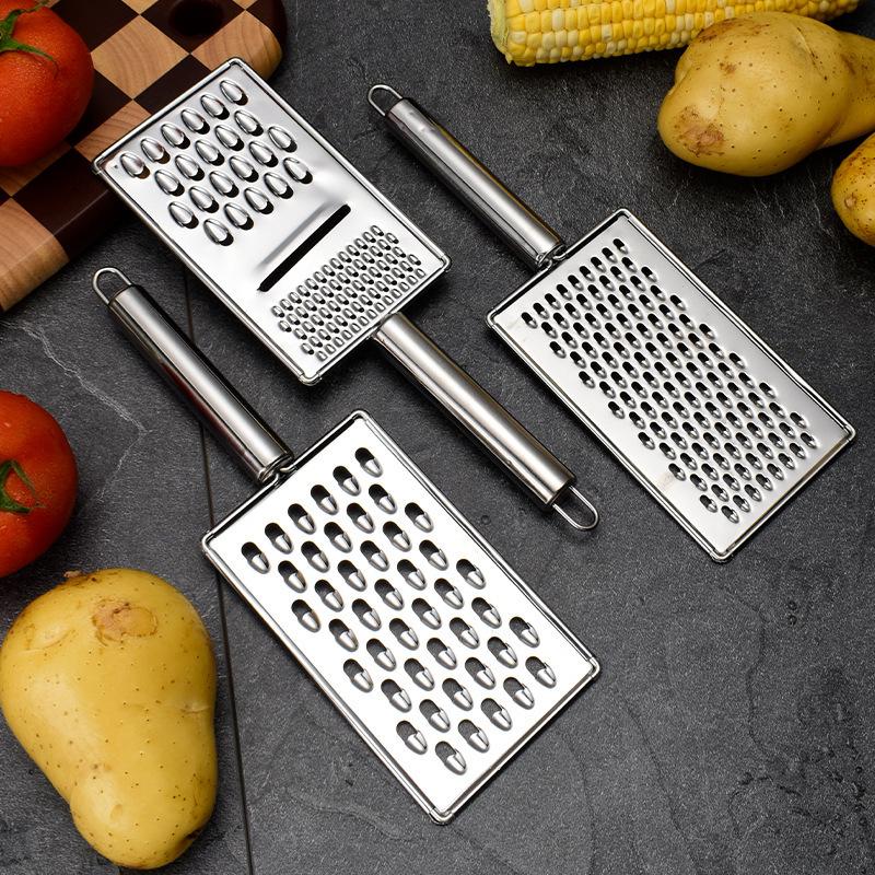 Stainless Steel Multi-functional Vegetable Slicer & Potato Shredder with Hand Protector
