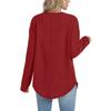 Womens Blouses Casual Tops Fashion Long Sleeve Top