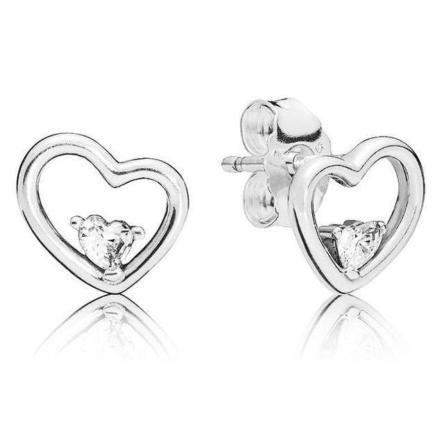 Nouveau 925 en argent Sterling mode boucle d'oreille Double Halo trèfle pétales d'amour coeur marguerite fleur Trio boucle d'oreille pour les femmes bijoux cadeau
