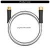 Durability Metal Water Hose Extension With Brass Connectors Leak Proof Kink Resistant Outdoor Gardening Tool Hose Extender