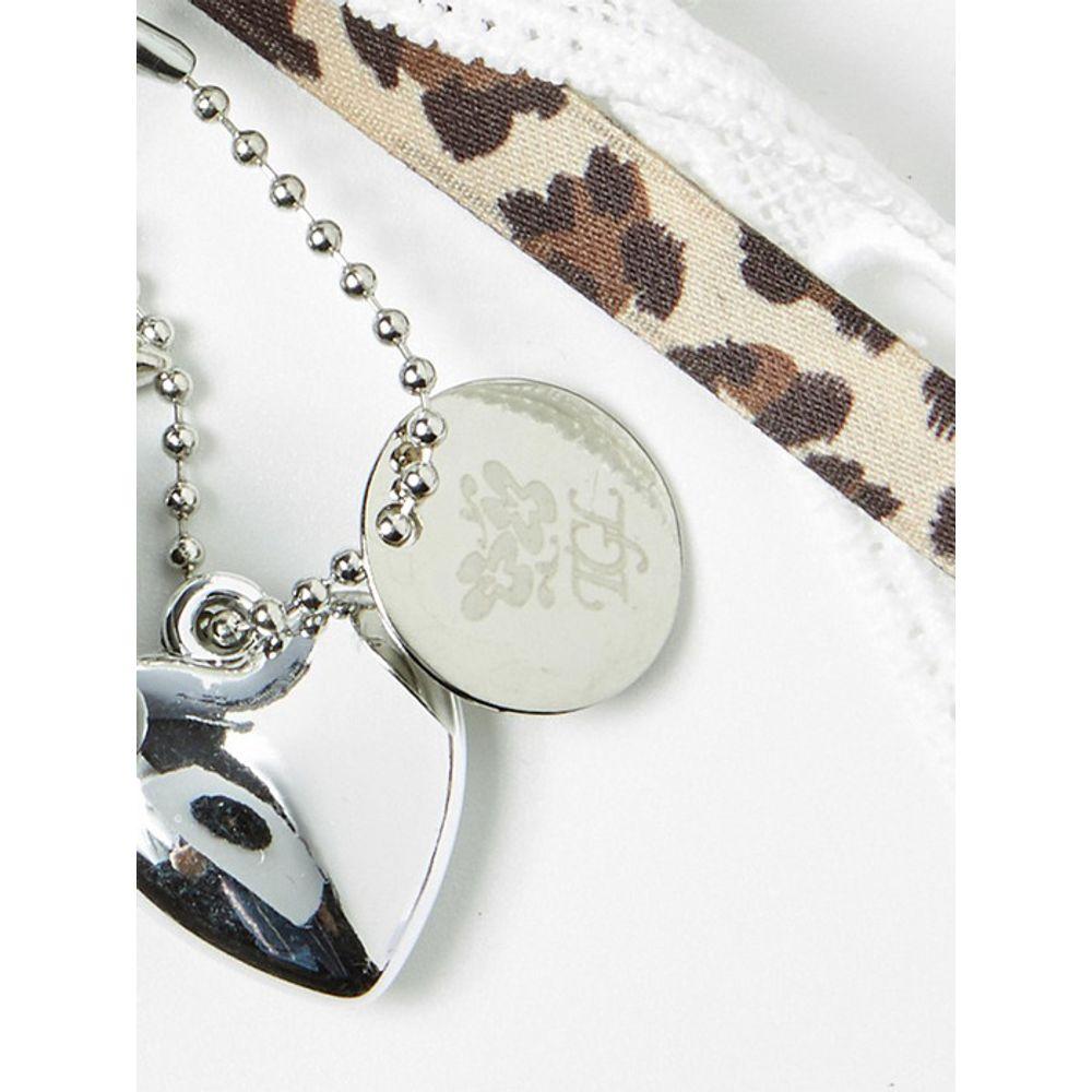 The GREEN Lab Lace Ribbon Keyring (LEOPARD)