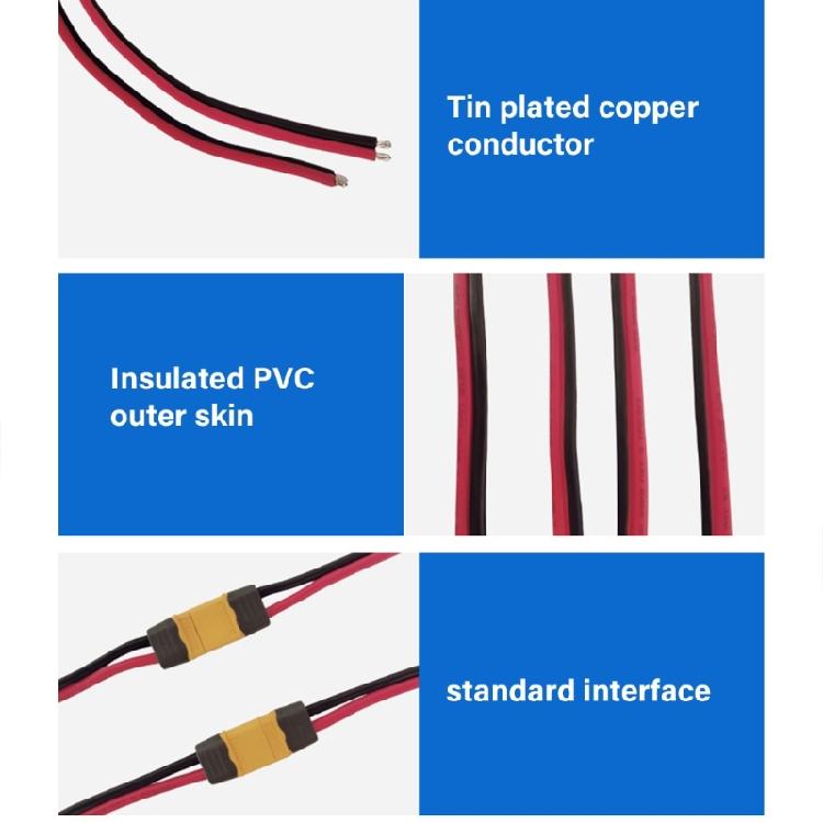 XT60 XT60H Male Female Cable Connector Cord Durability for Remote Control Vehicles and FPV Drones Applications