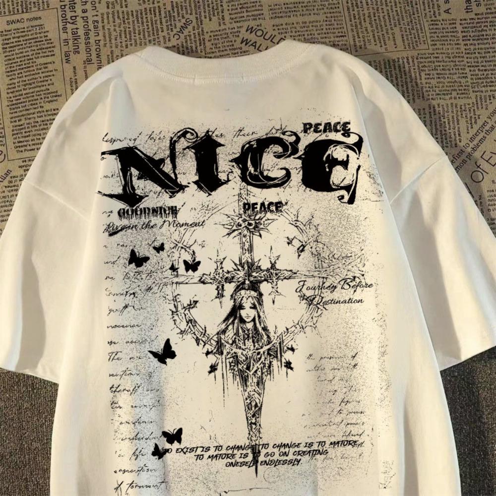 Skeleton Monster Graphic Men's T-shirt Summer Streetwear Round Neck T-shirt Outdoor Casual Plus Size Tees Top Women Clothing