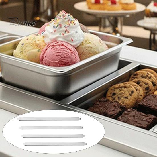 Kitchen Food Sink Support 4PCS Steam Table Adapter Bar, Commercial Grade Stainless Steel Professional Accessory Pan Divider, Prep for Hotel Restaurant