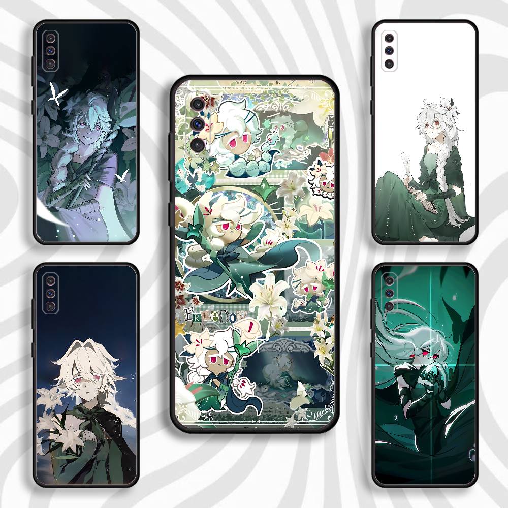 White Lily C-Cookie Phone Case For Samsung S10,S21,FE,S21 ,Note 20,10,S26,S25,S24,S23,Ultra,S22,Plus Soft Shell Funda