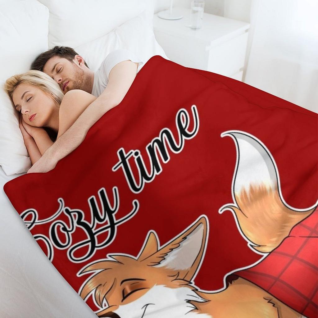Gemütliche Zeit Fuchs Decke Überwurfdecke Dekorative Sofas Flanell Cosplay Anime Babydecken