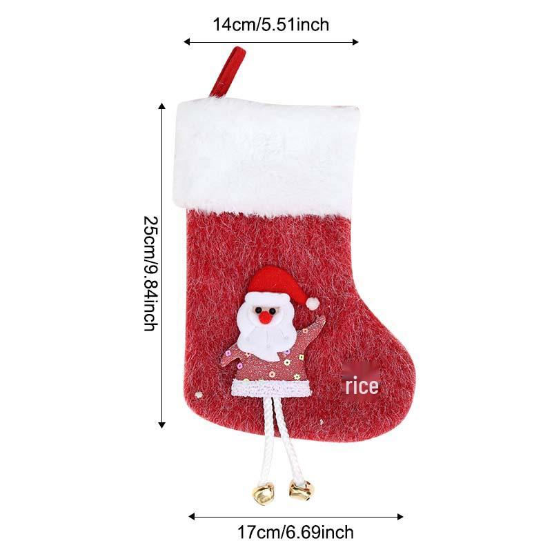 New Santa Claus Christmas Stockings and Ornaments