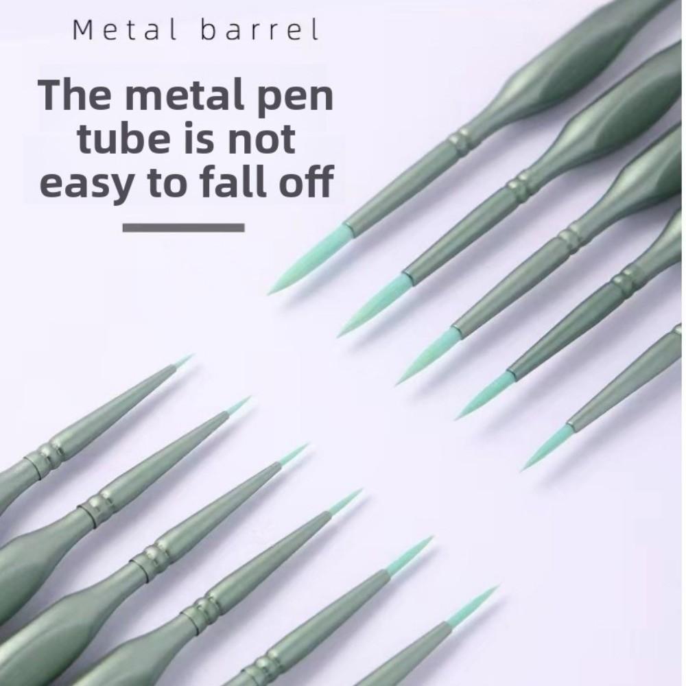 11pcs Acrylic Digital Oil Painting Pen Watercolor Drawing Pen Miniature Paint Brushes  Crafts Models