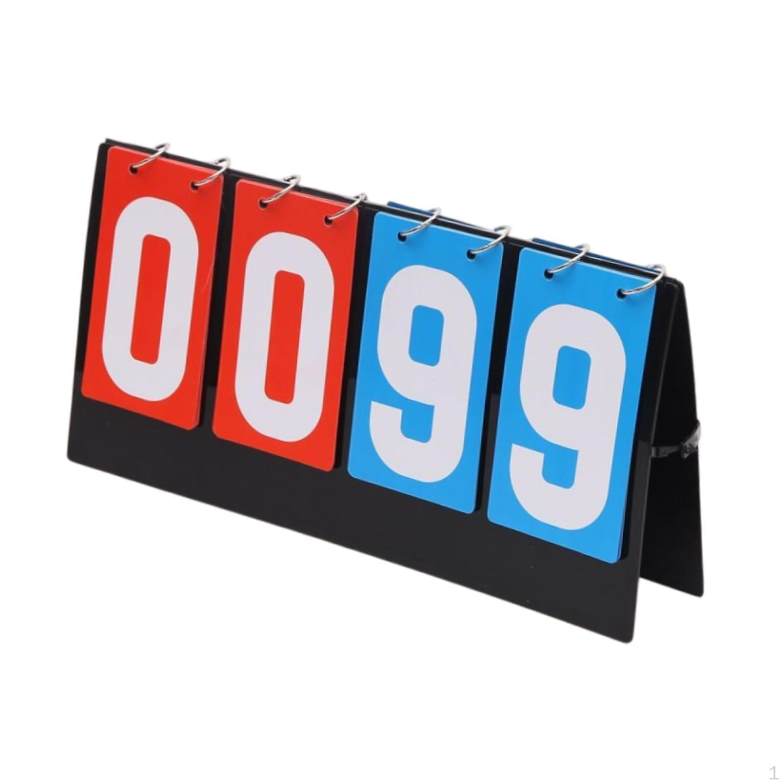 

Спортивное табло Flipper Badminton Score Board Складные ручные карточки для настольного футбола Style A