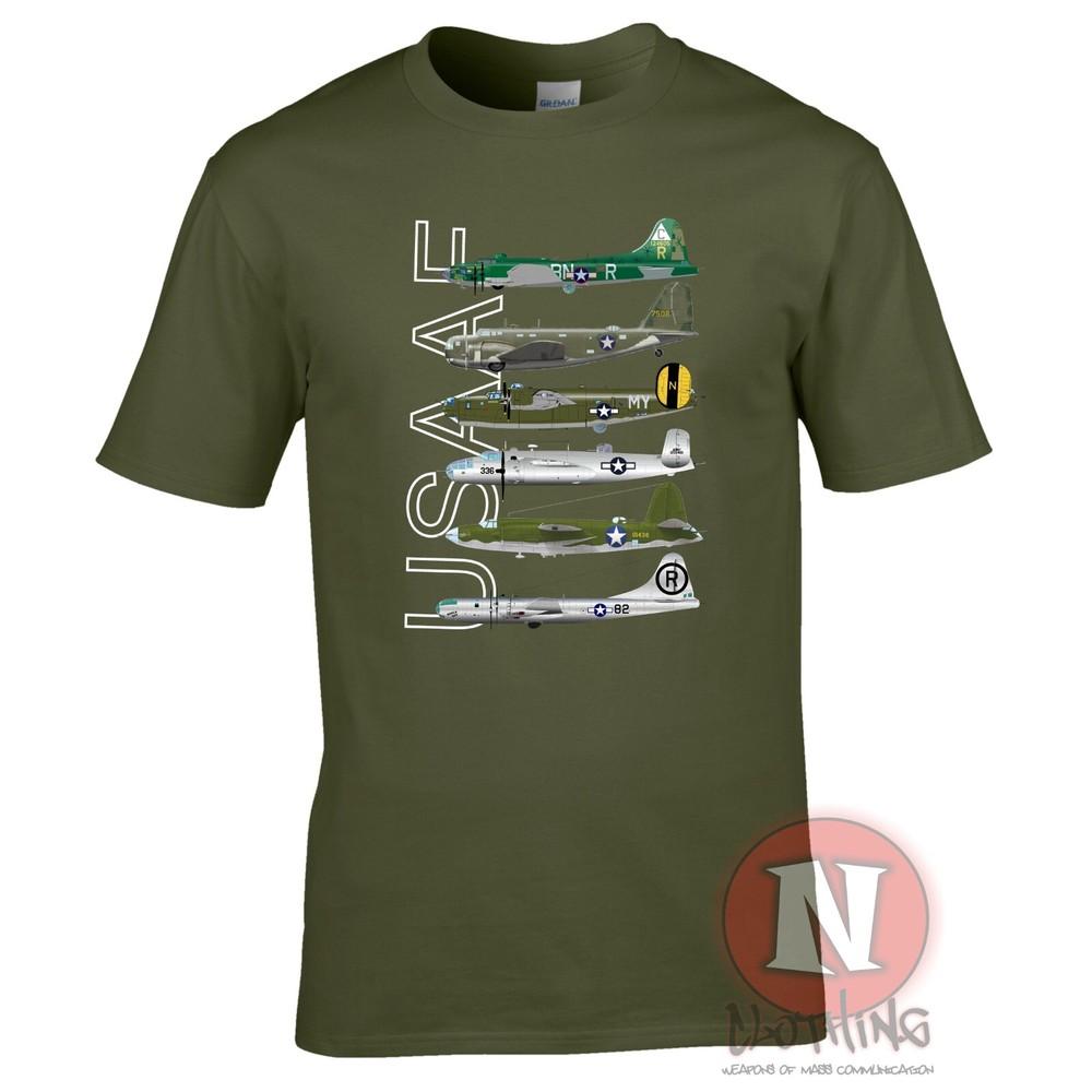 Ww2 Usaaf Bombers TShirt Flying Fortress B29 B26 B25 B17 B18 Us Army Airforce