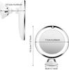 Flexibler 10-fach Vergrößerungsspiegel LED-Beleuchtung Touchscreen Make-up-Licht Tragbarer Schminkspiegel Make-up-Tischlampe Betrieb mit AAA-Batterie