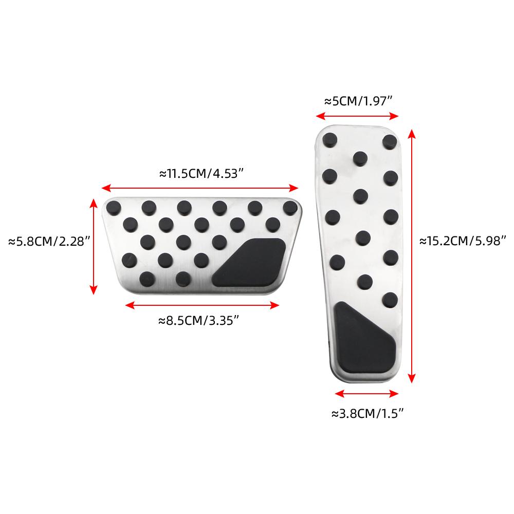 Car Pedal Cover for Dodge Charger Challenger Chrysler 300 2009 -2017 2018 2019 Gas Brake Pedals Pad Stainless Steel Accessories