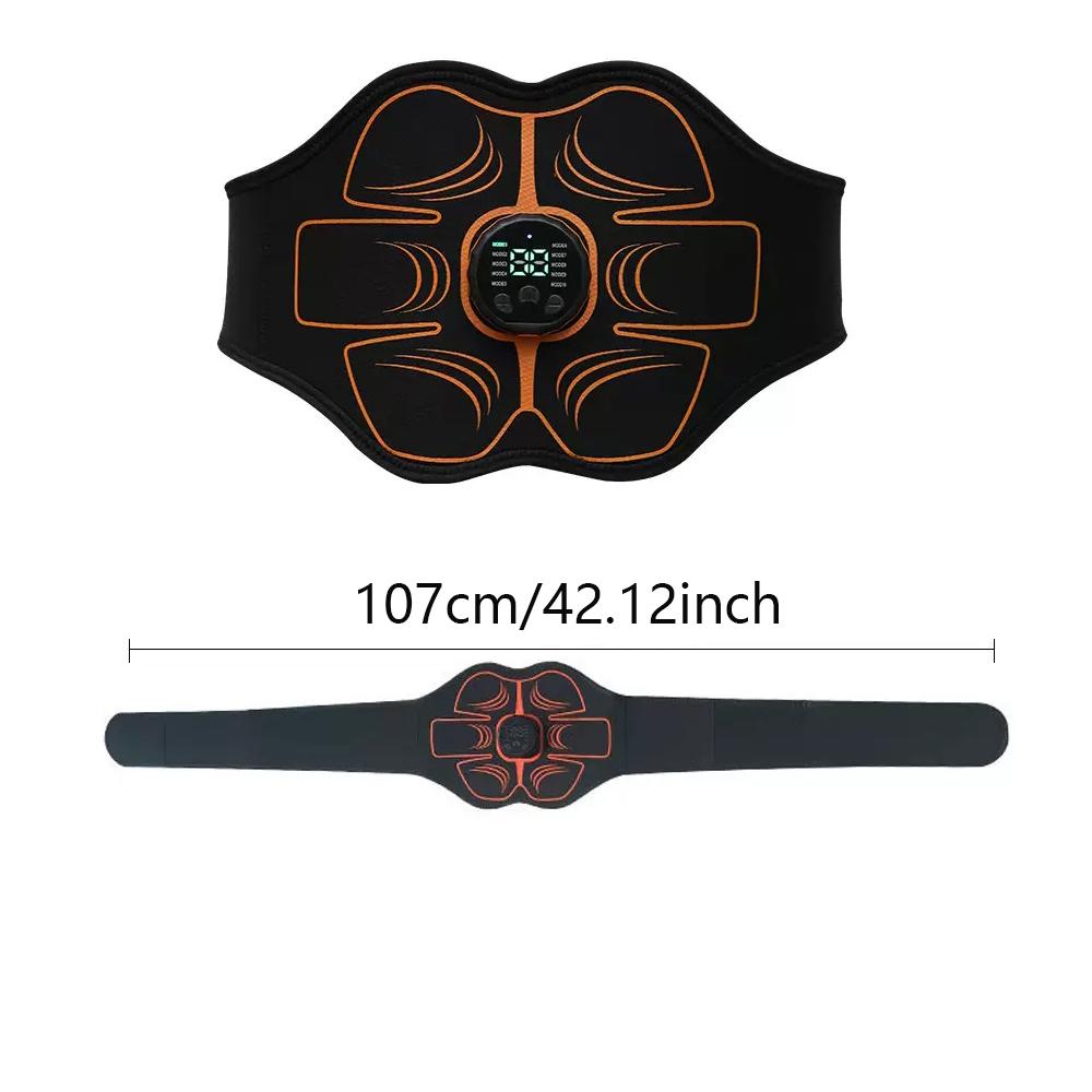 ABS Stimulator EMS Muscle Stimulator Ab Machine Portable Abdominal Belt Electronic Pulse Massager Home Office Fitness Workout