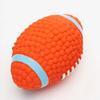 Puppy Teething Sound Ball Interactive Dog Toy Latex Rugby Series Boredom Relief Teeth Cleaning Indoor Outdoor Play Dog Toy Pet Supplies