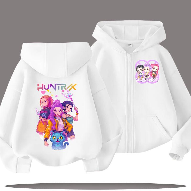 Φούτερ Παιδικά Unisex Κινούμενα Σχέδια Φούτερ με Φερμουάρ Παιδικά Ρούχα Φούτερ Άνεσης για Κοριτσάκι Μοντέρνο Φούτερ με Φερμουάρ