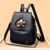 Vintage PU Rucksack Damen Pendler Große Kapazität Reise Rucksack Multifunktionale Umhängetasche