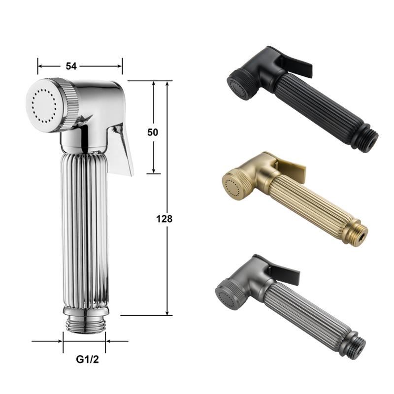 Brass Bidet Tap Faucet Washer Bathroom Muslim Shower Ducha Hygienic Cold Hot Water Mixer Toilet Bidet Crane Shower Shattaf Spray